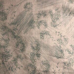 🛒 $15 Quilt Cotton Fabric Material - 3 1/2 yards Teal Green Floral Print #689